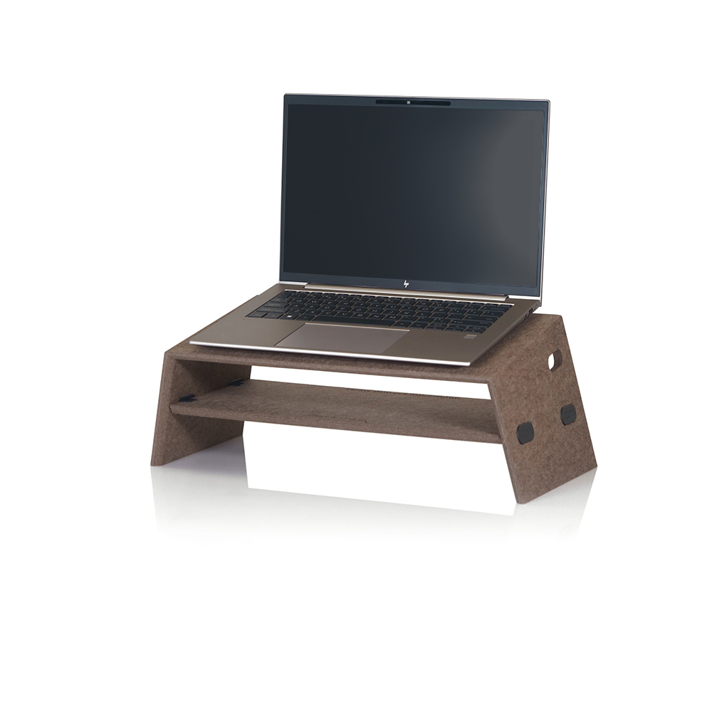 Foldable notebook stand TRAVEL ergonomie - hazel brown