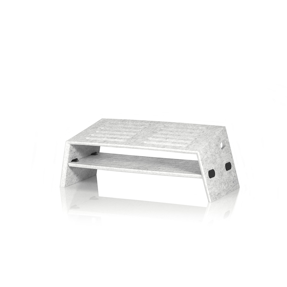 Foldable notebook stand TRAVEL ergonomie - light grey